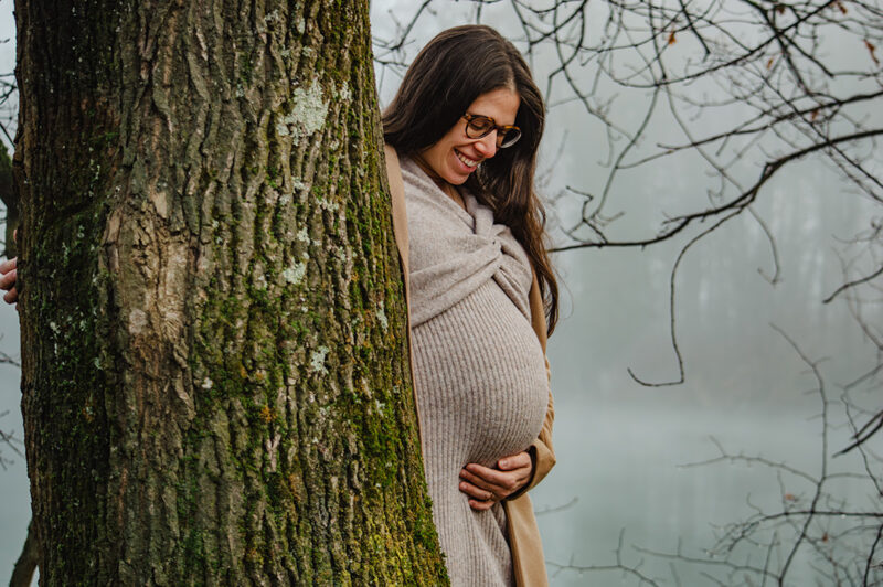 Séance photo grossesse hiver photographe alsace laura évasion photographie