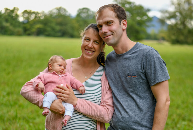 Séance photo naissance nature famille parents bébé photographe Sélestat Alsace