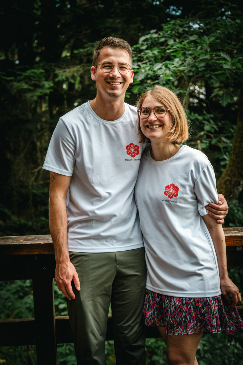 Portrait d'entrepreneurs en pleine montagne